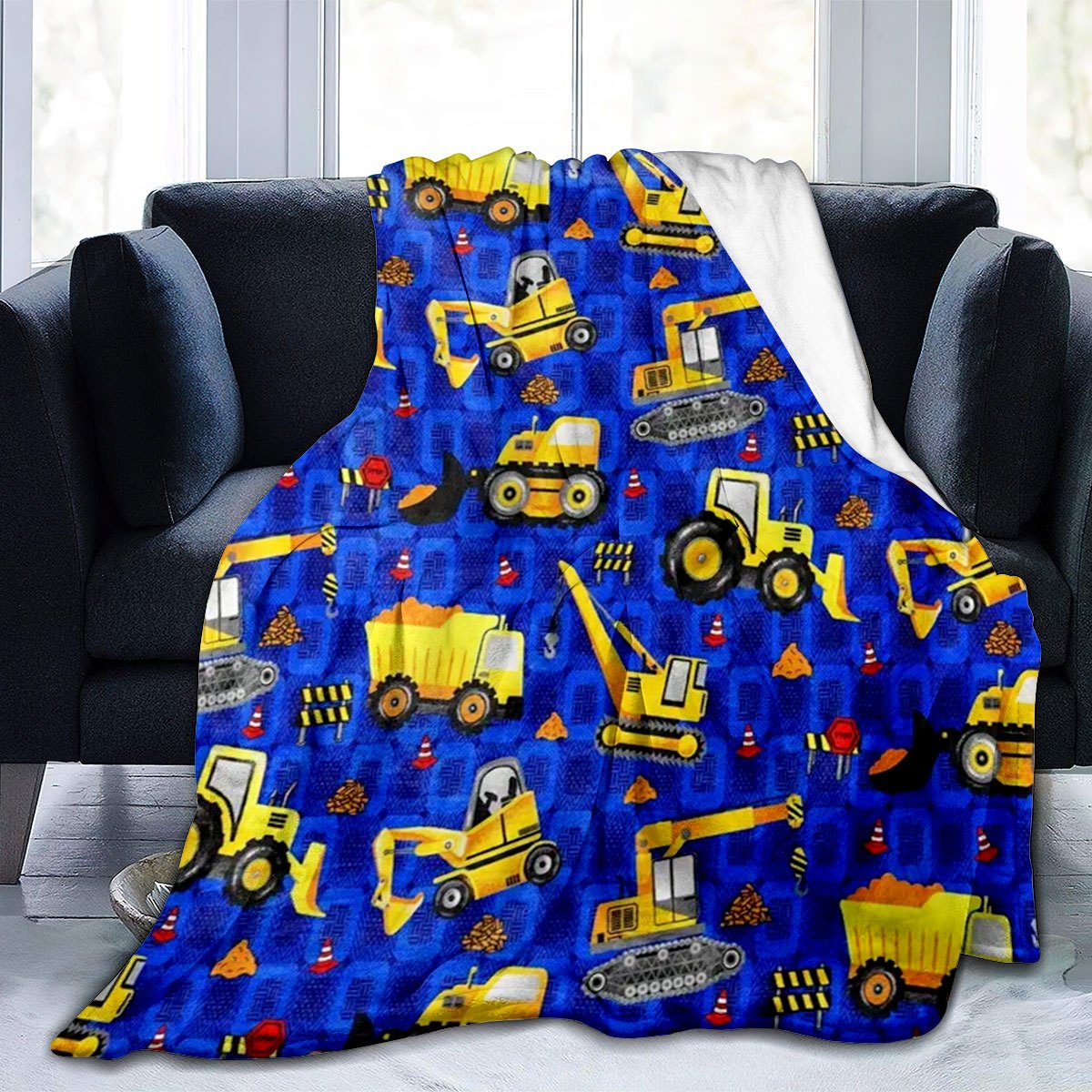Dump Truck Heavy Equipment - 1pc Construction Vehicle Blanket - Heavy