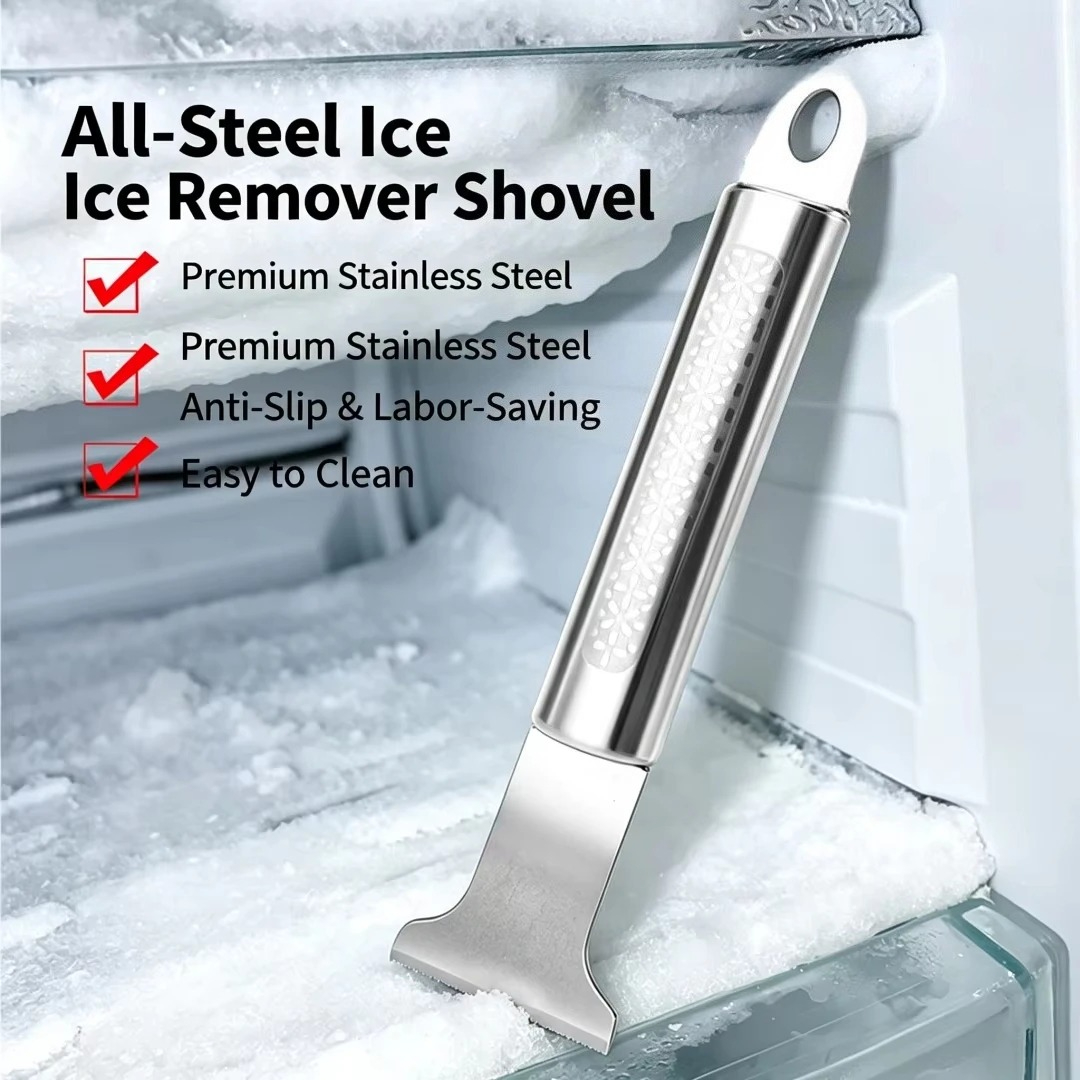 Heavy Equipment Scraper - 1Pc Hollow Non‑Slip Handle Fridge Ice