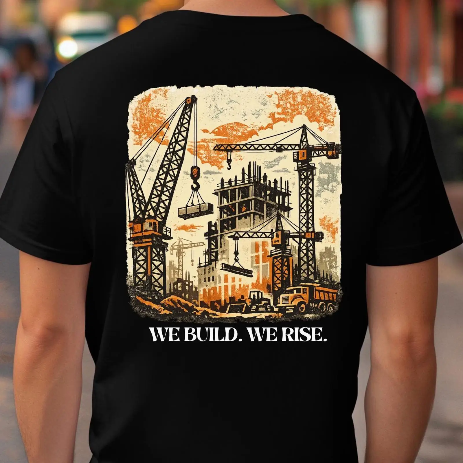 Heavy Equipment Union - We Build Rise Construction T Shirt