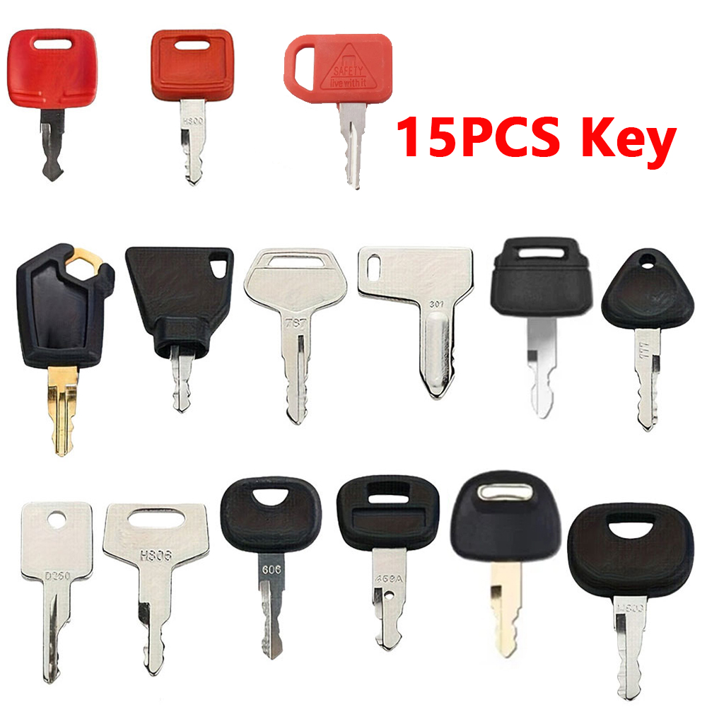 15PCS Construction Machinery I - Heavy Equipment Keys Master Set ulasan dan harga