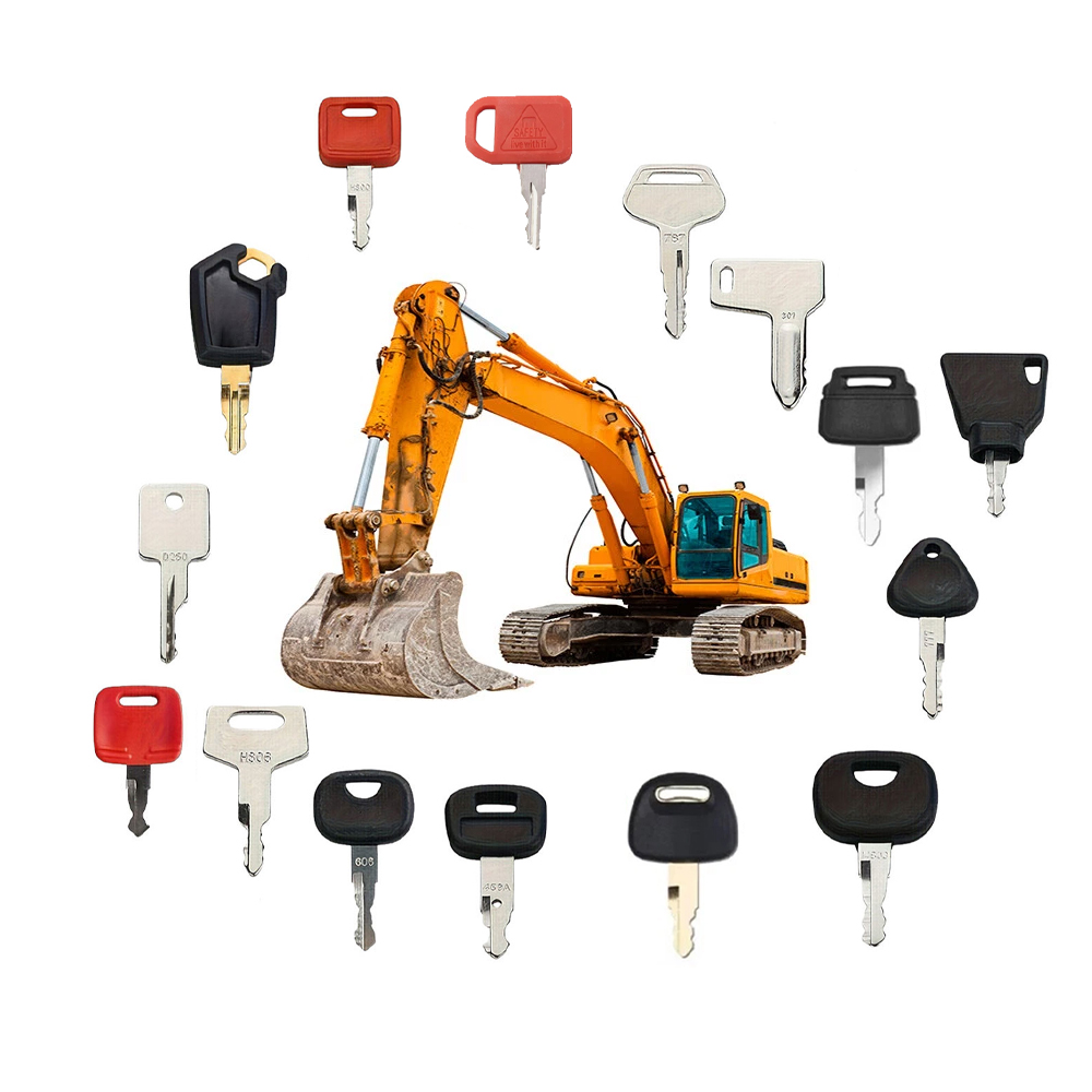 15PCS Construction Machinery I - Heavy Equipment Keys Master Set ulasan dan harga