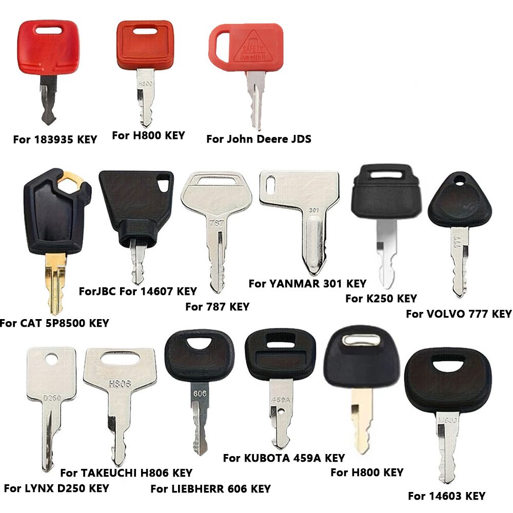 15PCS Construction Machinery I - Heavy Equipment Keys Master Set ulasan dan harga