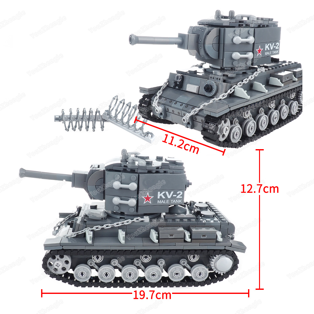 WW2 KV-2 Heavy tank Building B - Heavy Equipment Armor ulasan dan harga