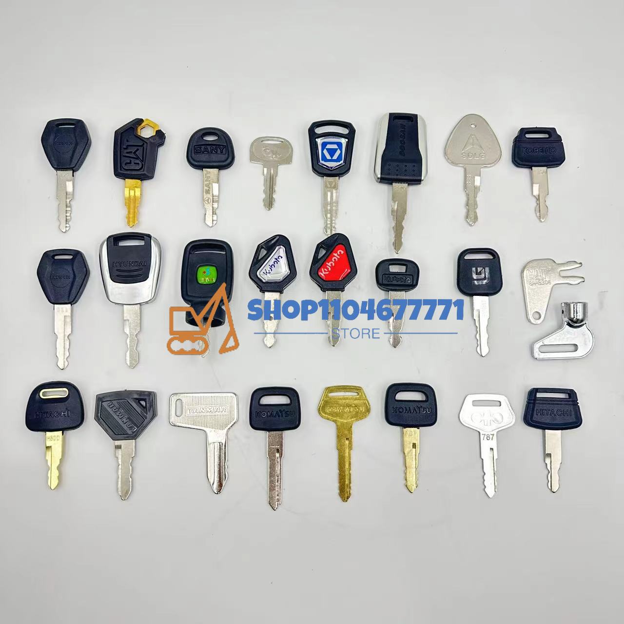 25pcs Excavator Keys for Cat f - Heavy Equipment Keys Master Set ulasan dan harga