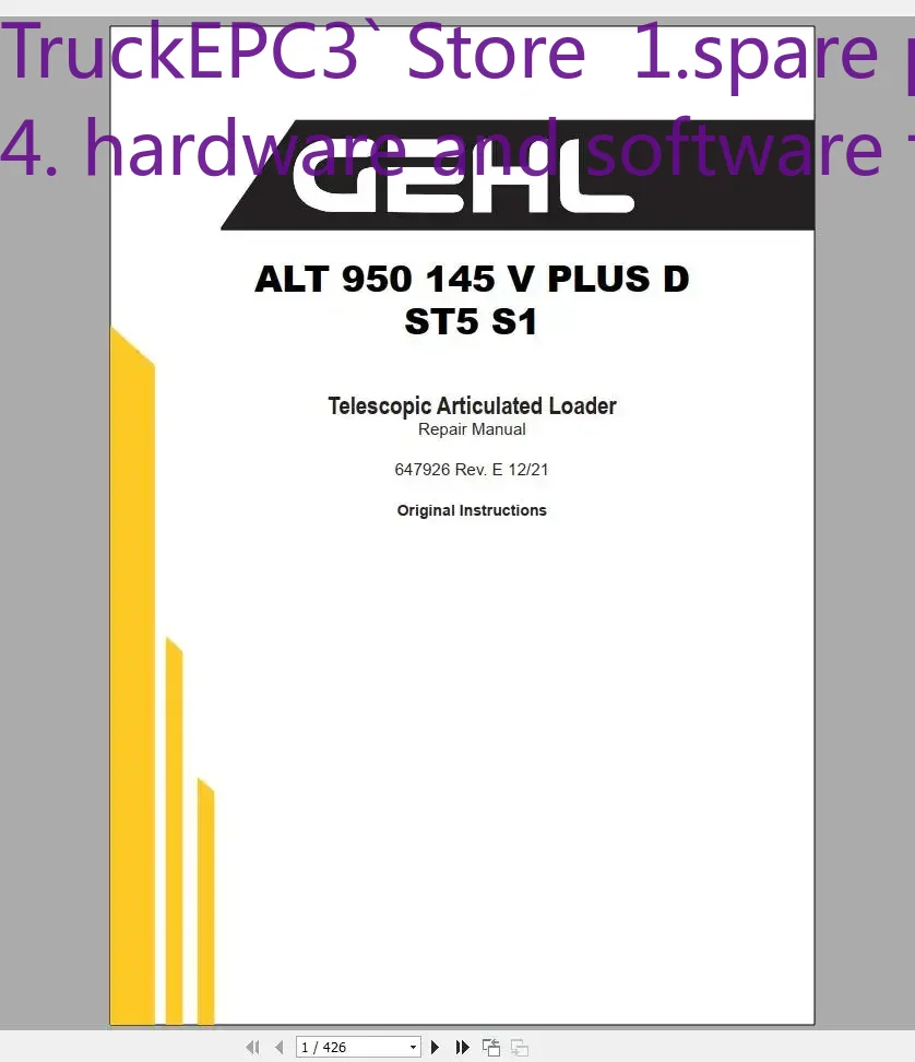 TruckEPC3 GEHL Machinery Heavy - Heavy Equipment Pdf ulasan dan harga