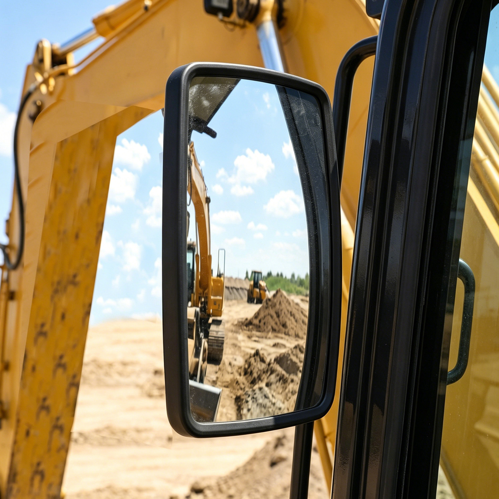 Excavator Rearview Mirror Wide - Dump Truck Heavy Equipment ulasan dan harga