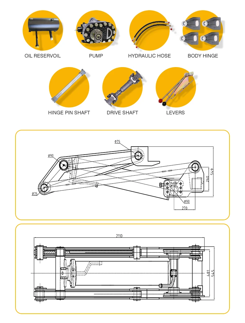 Heavy Duty Scissor Lift Hydrau - Dump Truck Heavy Equipment ulasan dan harga