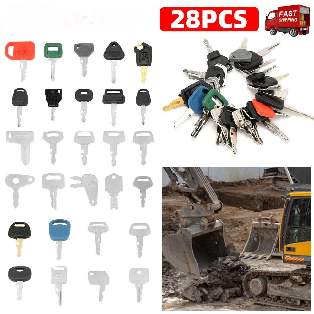 28 Excavator Keys Plant Digger - Heavy Equipment Keys Master Set ulasan dan harga
