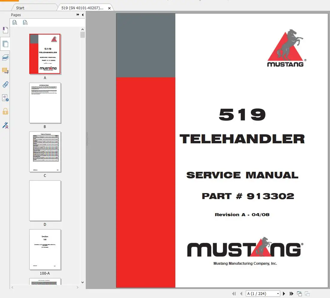 AutoDVD2 Mustang Machinery Hea - Heavy Equipment Pdf ulasan dan harga