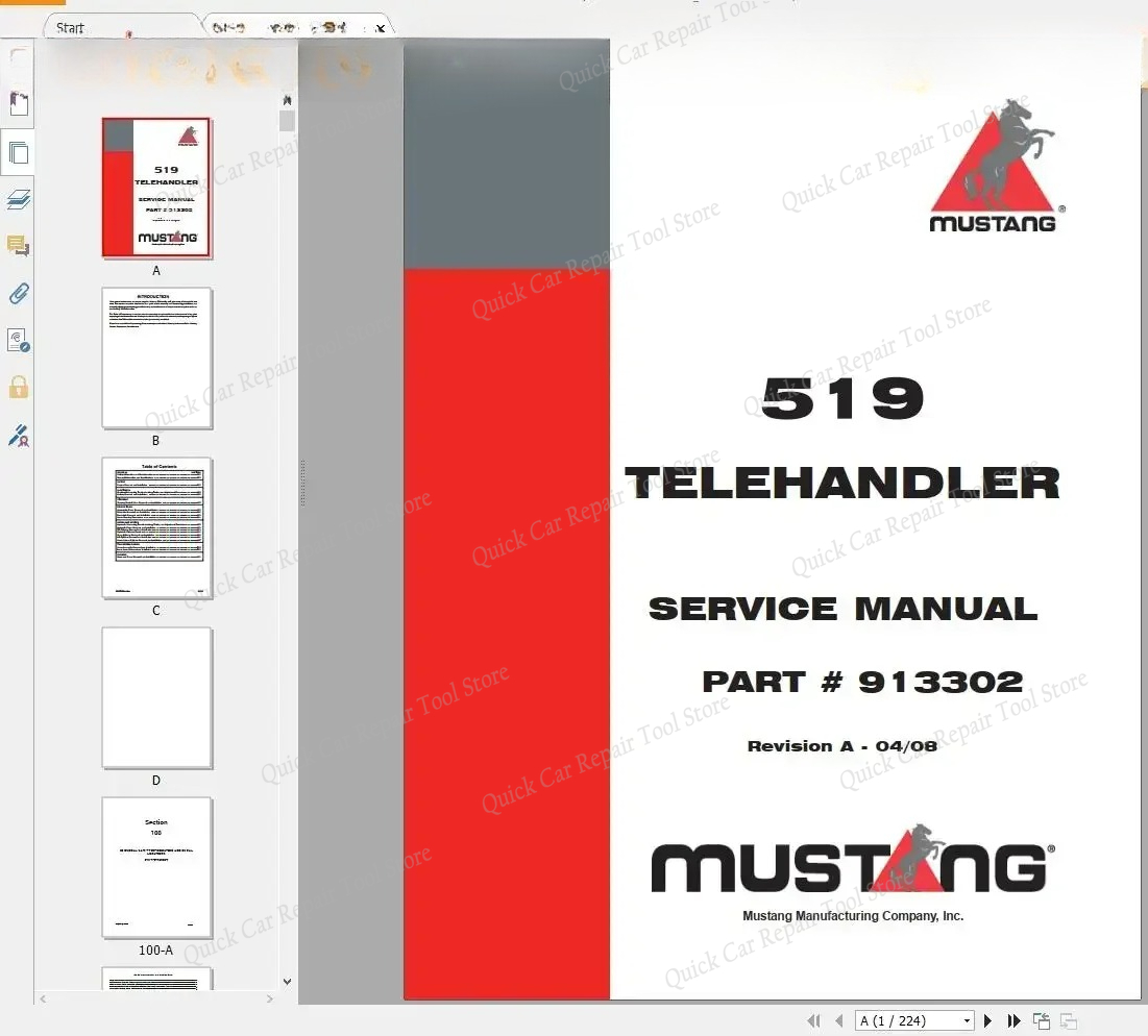 AutoCD Mustang Machinery Heavy - Heavy Equipment Pdf ulasan dan harga