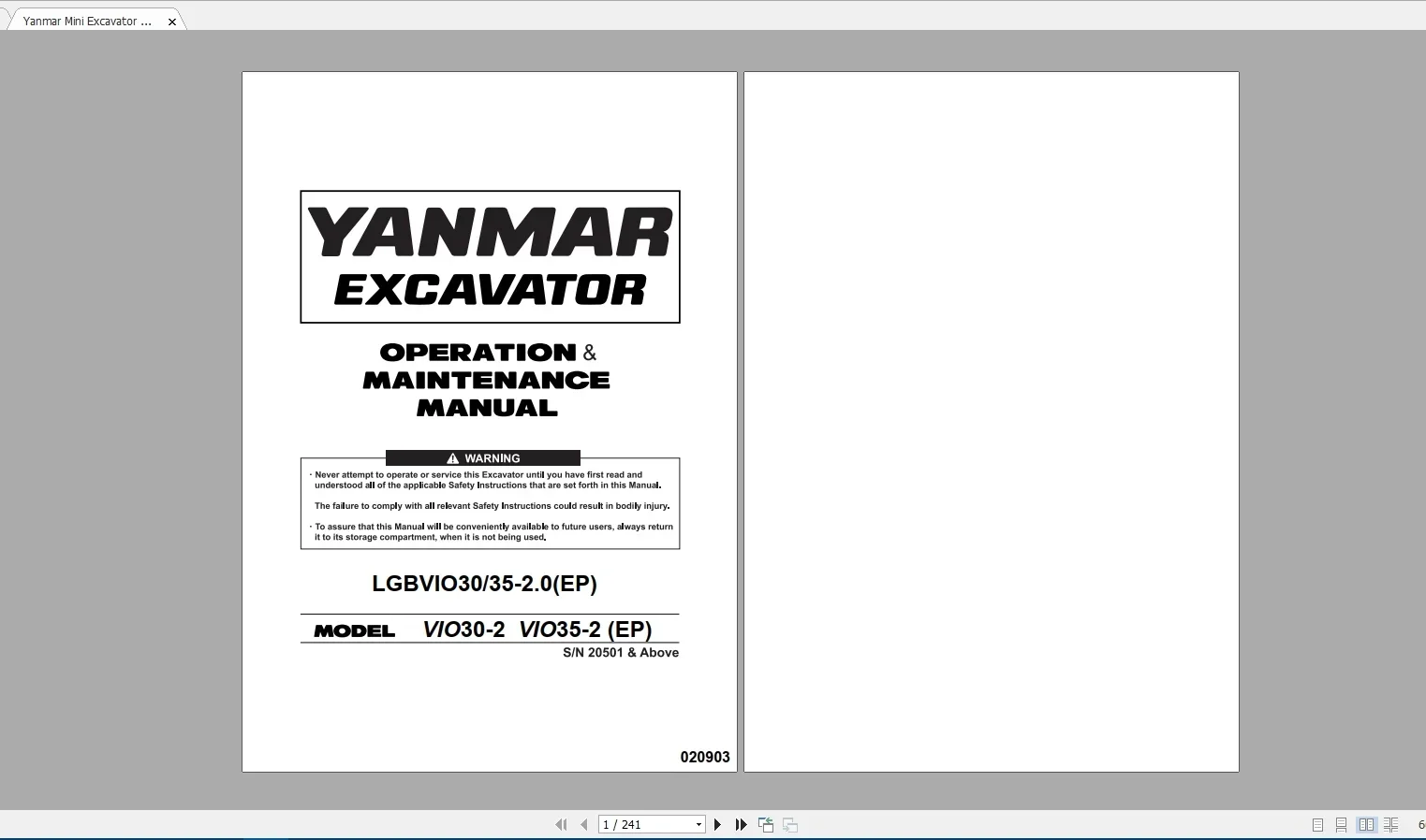 SpecDiag Yanmar Heavy Equipmen - Heavy Equipment Pdf ulasan dan harga