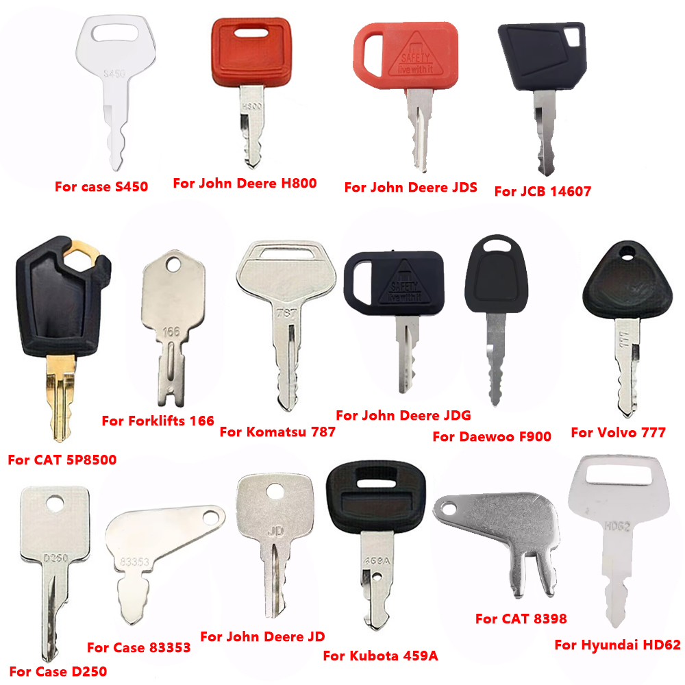 16PCS Heavy Equipment Key Set  - Heavy Equipment Keys Master Set ulasan dan harga