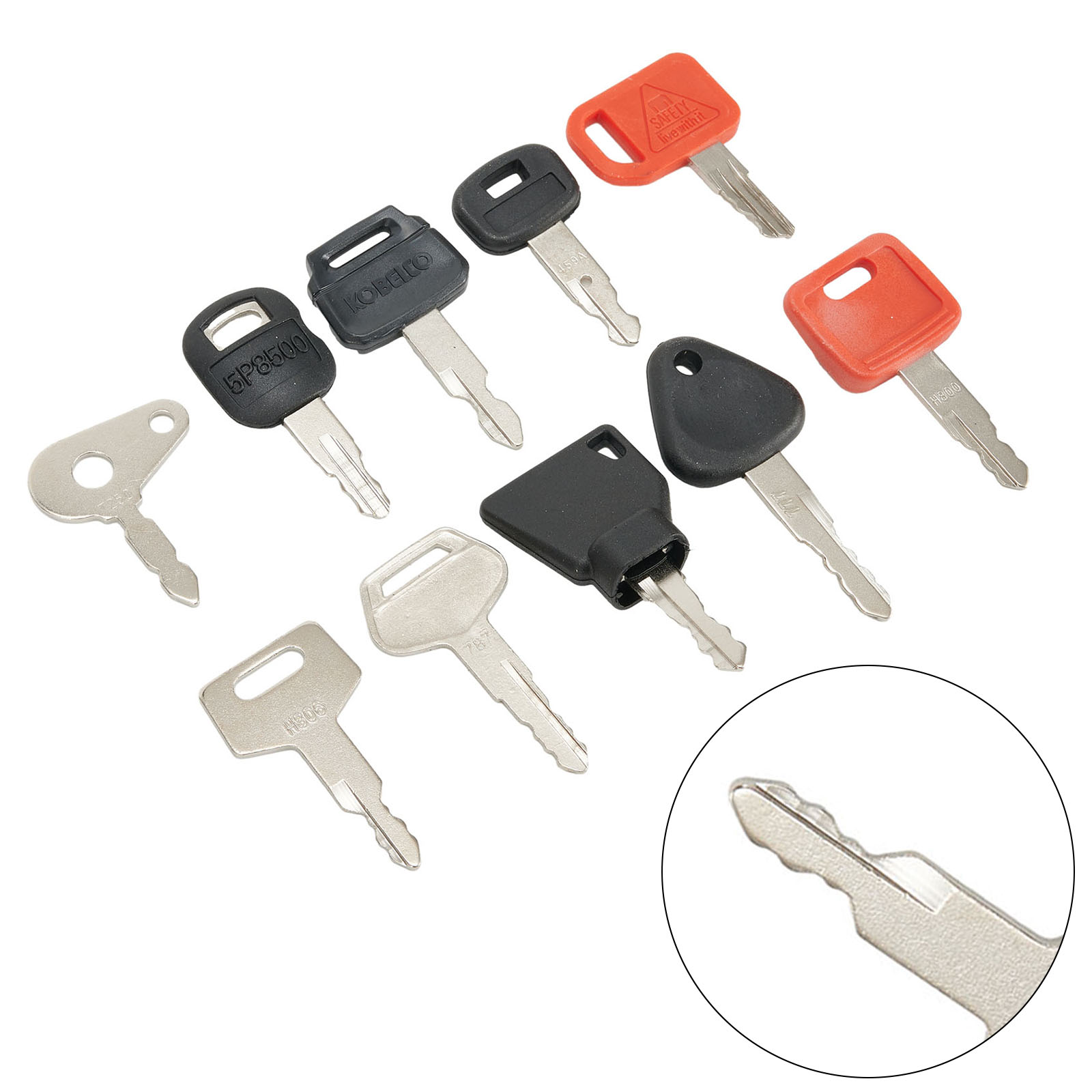 10 KEY SET Master Key Ignition - Heavy Equipment Keys Master Set ulasan dan harga