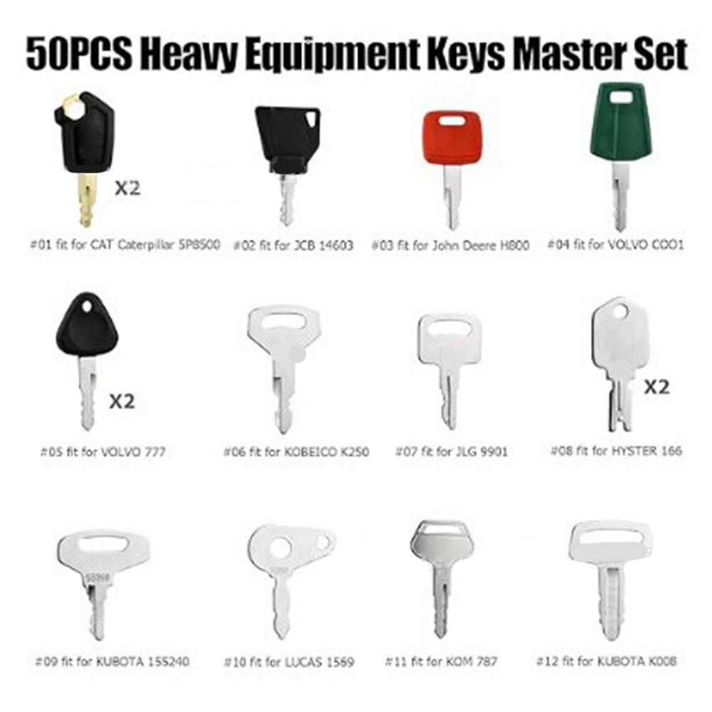 50pcs Heavy Equipment Keys Mas - Heavy Equipment Keys Master Set ulasan dan harga